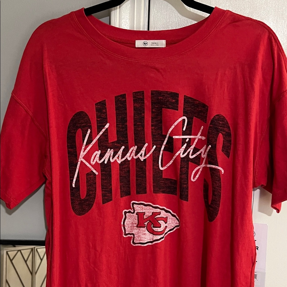 47 Brand Kansas City Chiefs Red Crew Neck Tee